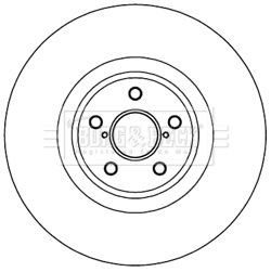 BORG & BECK Тормозной диск BBD5971S